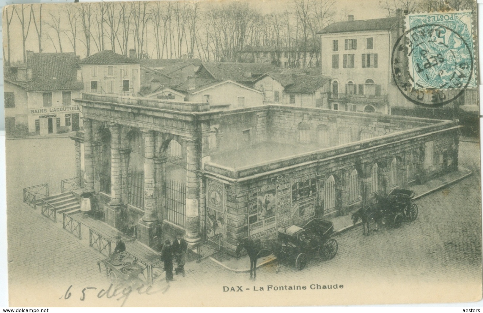 Dax 1906; La Fontaine Chaude - Voyagé. - Dax