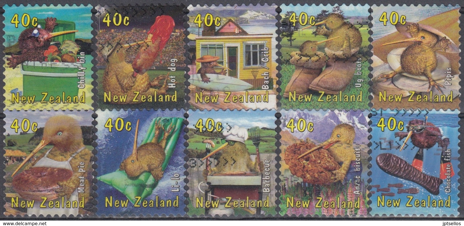 NUEVA ZELANDA 2000 Nº 1754/1763 USADO - Used Stamps