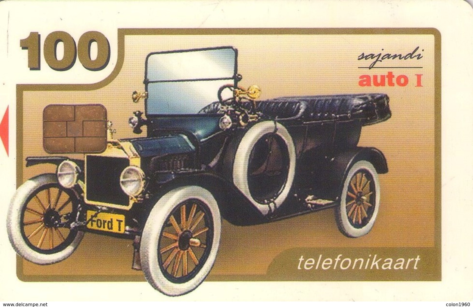 TARJETA TELEFONICA DE ESTONIA, TIRADA 20000 (083) COCHES - Estonia