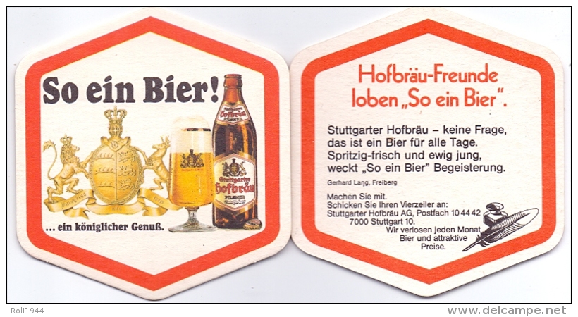 #D198-157 Viltje Stuttgarter Hofbräu (reeks Tb) - Portavasos