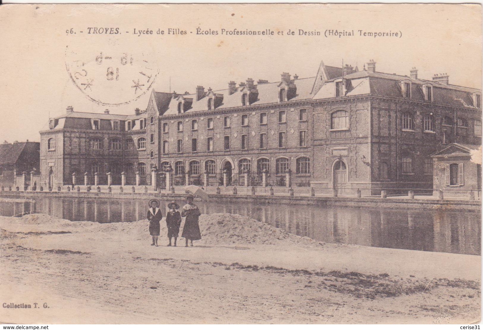 CPA -  96. TROYES Lycée De Filles, école Professionnelle Et De Dessin - Troyes
