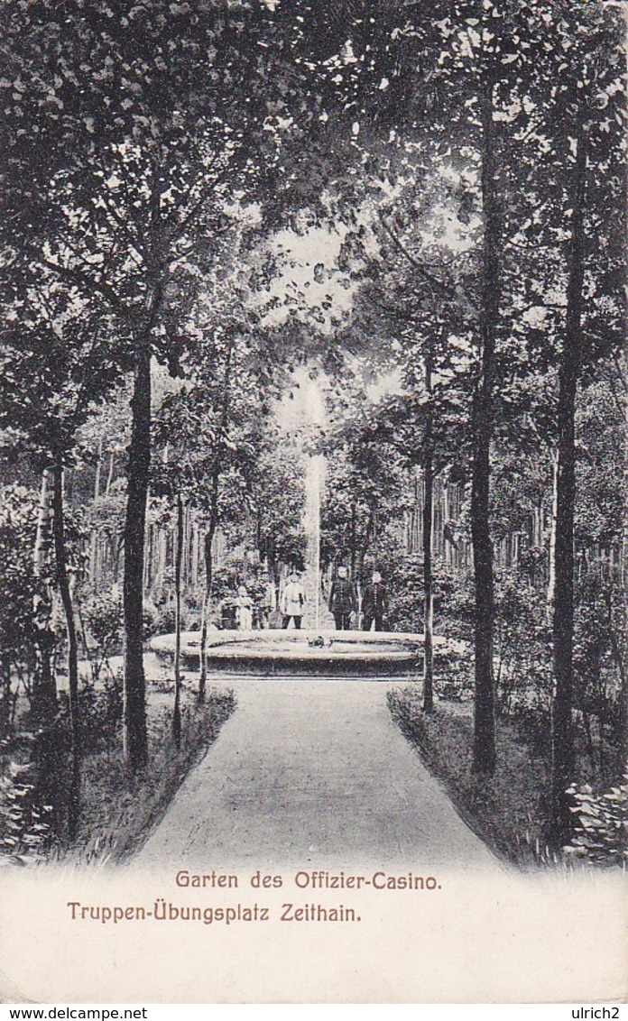 AK Zeithain - Garten Des Offizier.Casino - Truppen-Übungsplatz Zeithain - 1914 (33728) - Zeithain