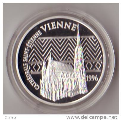 PIECE ARGENT 100 FRANCS 15 EUROS VIENNE 1996 - Variétés Et Curiosités