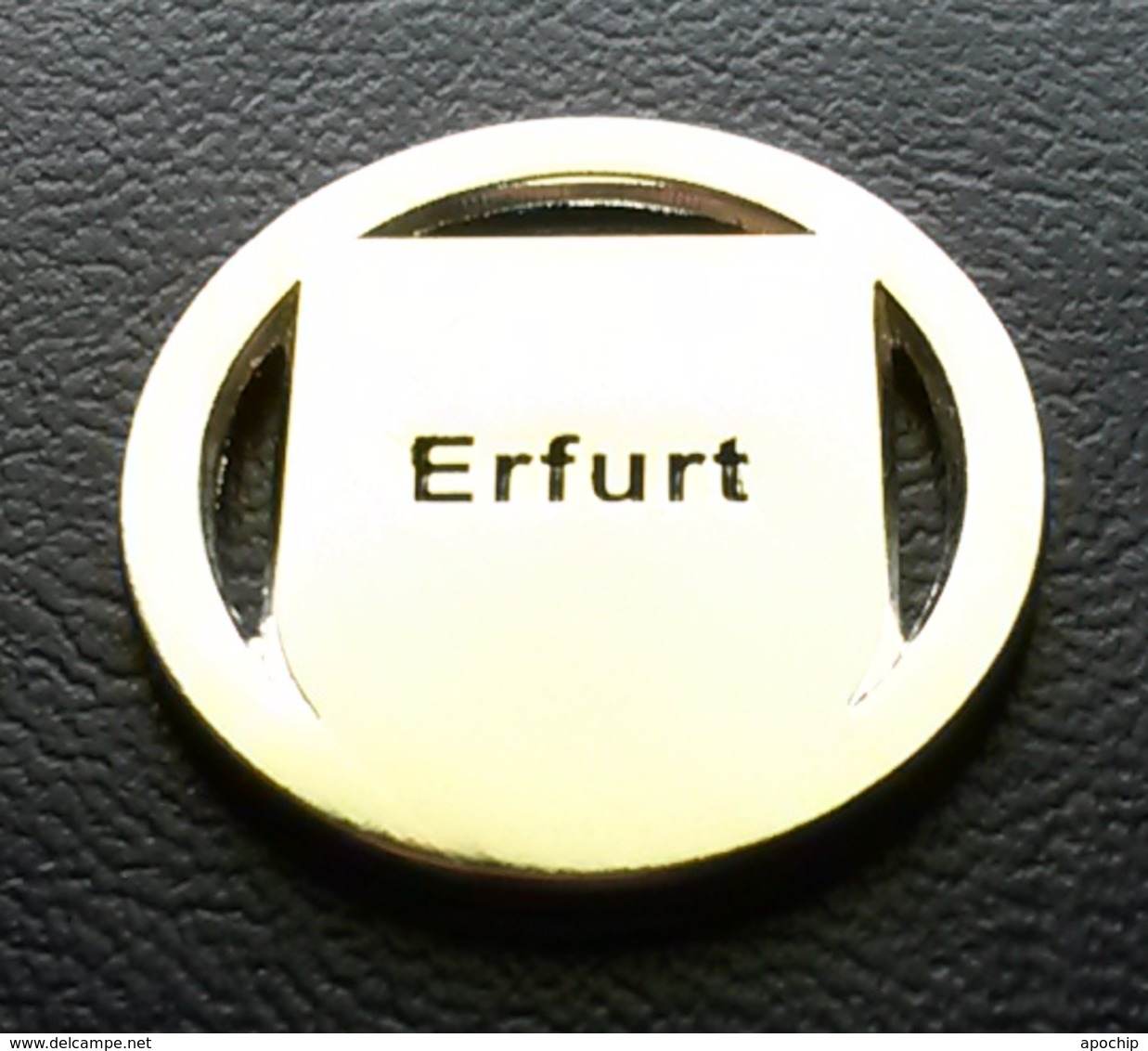 Erfurt Wappen Einkaufswagenchip EKW Chip Jeton Caddie - Einkaufswagen-Chips (EKW)