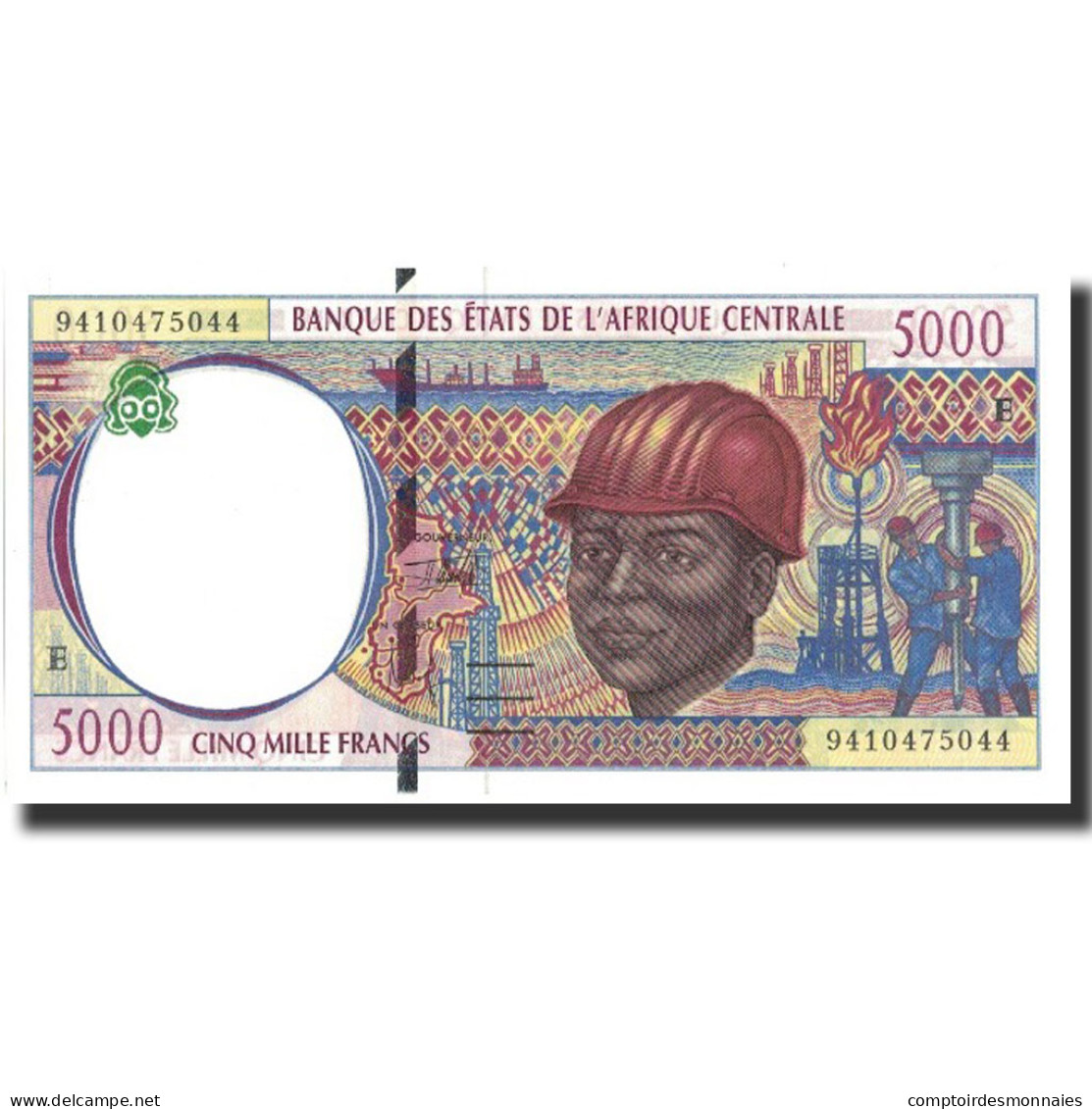 Billet, États De L'Afrique Centrale, 5000 Francs, 1994, 1994, KM:204Ea, NEUF - États D'Afrique Centrale