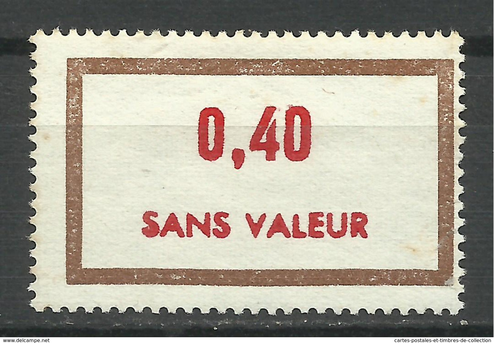 FRANCE , FRENCH , 0,40 , Timbre Fictif , Emission De 1972 , N° Y&T : F196 - Fictifs