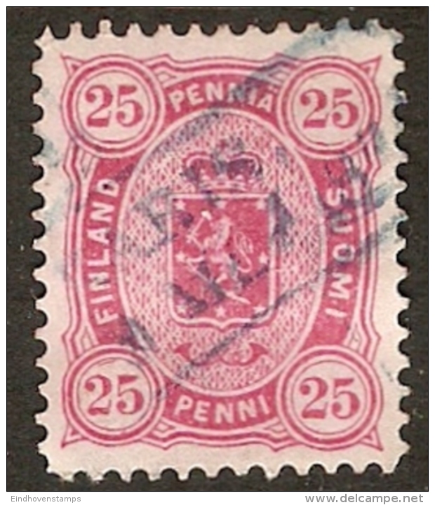 Finland Suomi 1881-82 25 Penni - Perforation 12&frac12; - Used Stamps