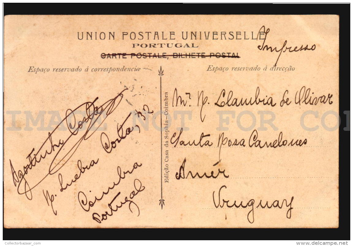 COIMBRA UNIVERSIDADE PORTUGAL BILHETE POSTAL Ca1900 POSTCARD CPA (W4_3986) - Coimbra