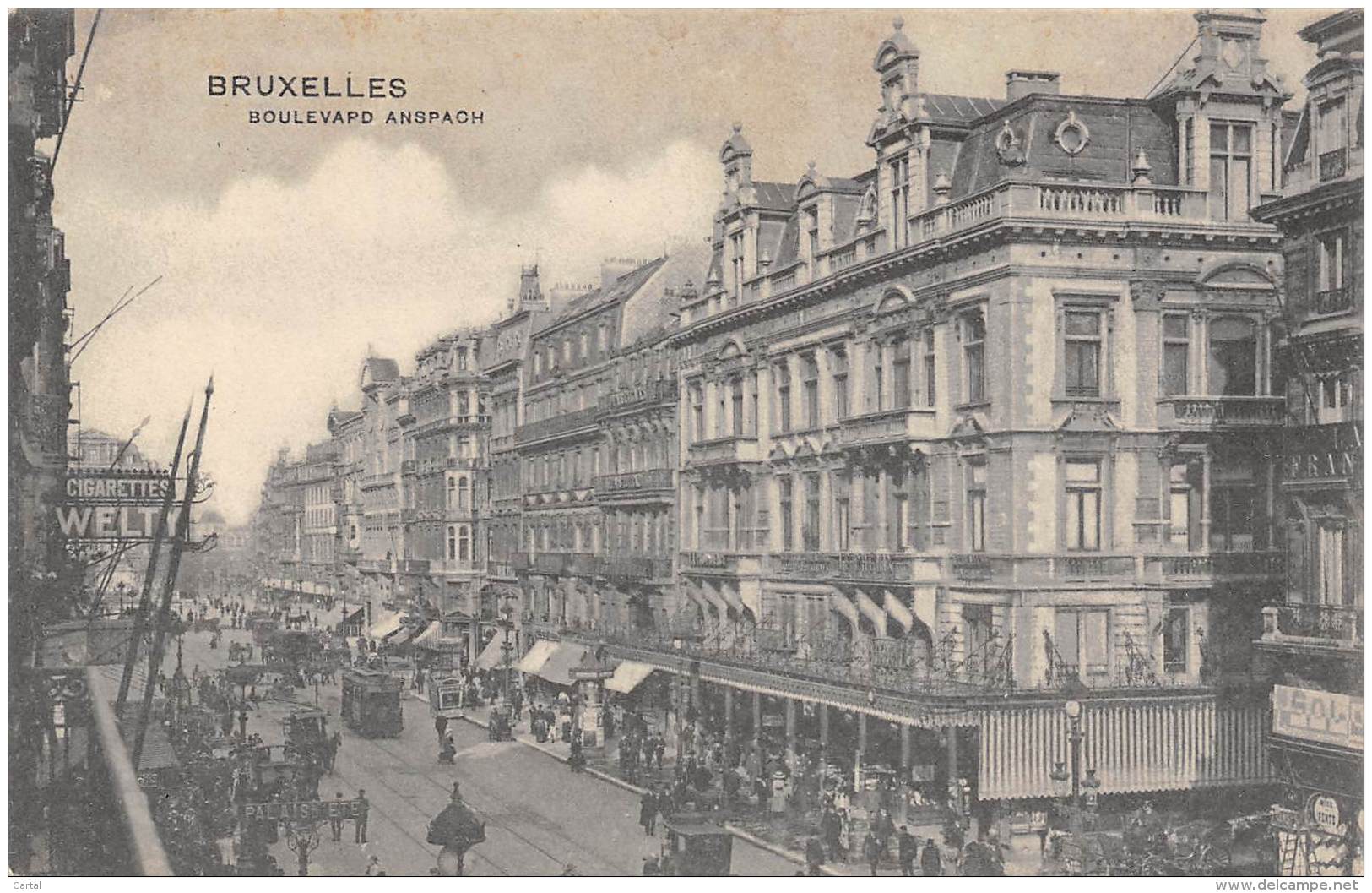 BRUXELLES - Boulevard Anspach - Lanen, Boulevards