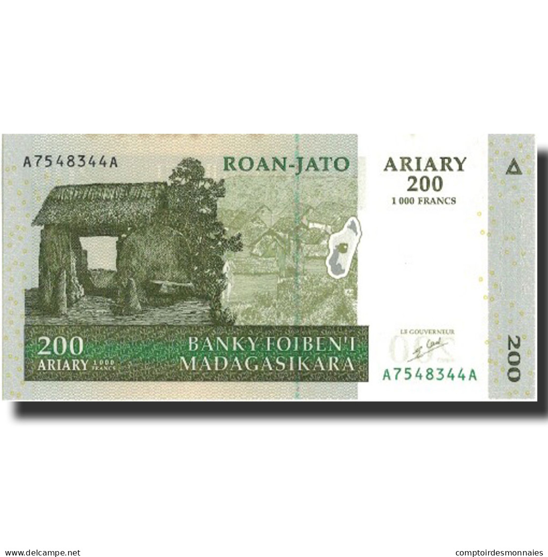 Billet, Madagascar, 200 Ariary, 2004, 2004, KM:87a, SPL+ - Madagascar