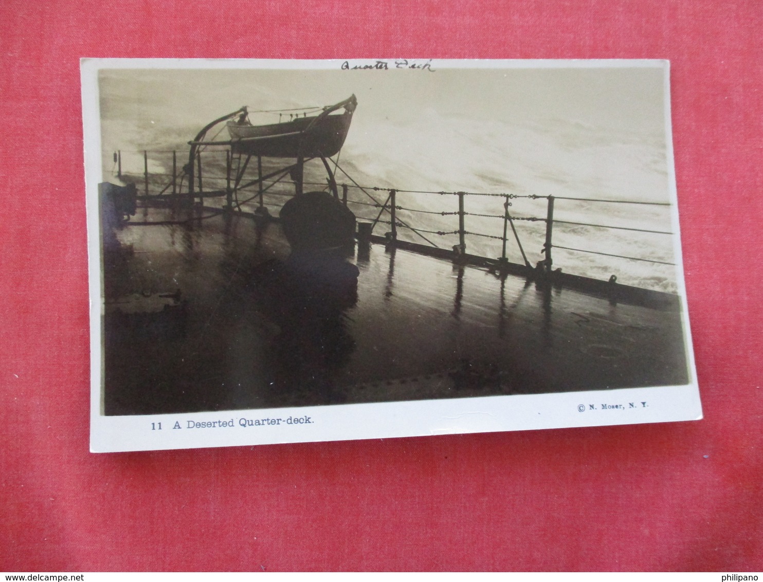 RPPC  A Deserted Quarter Deck  Ref 2890 - Warships