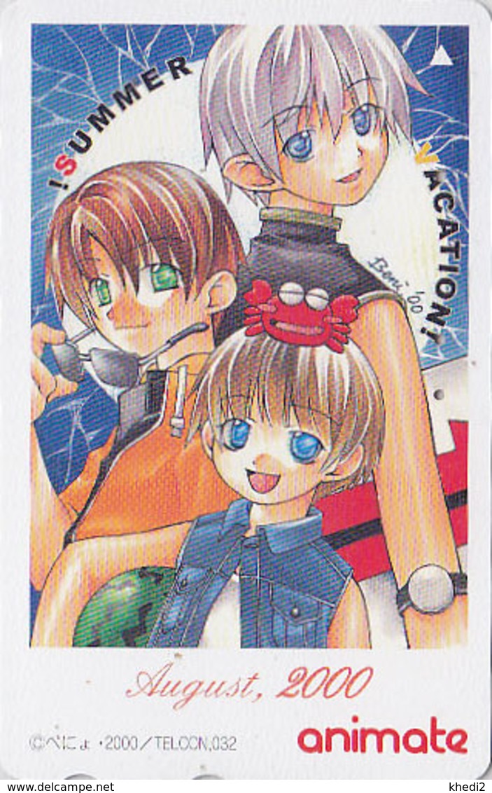 Télécarte Japon / 110-016 - MANGA / 2000 AUGUST - Série Animate Magazine - Japan Phonecard - 10215 - Comics