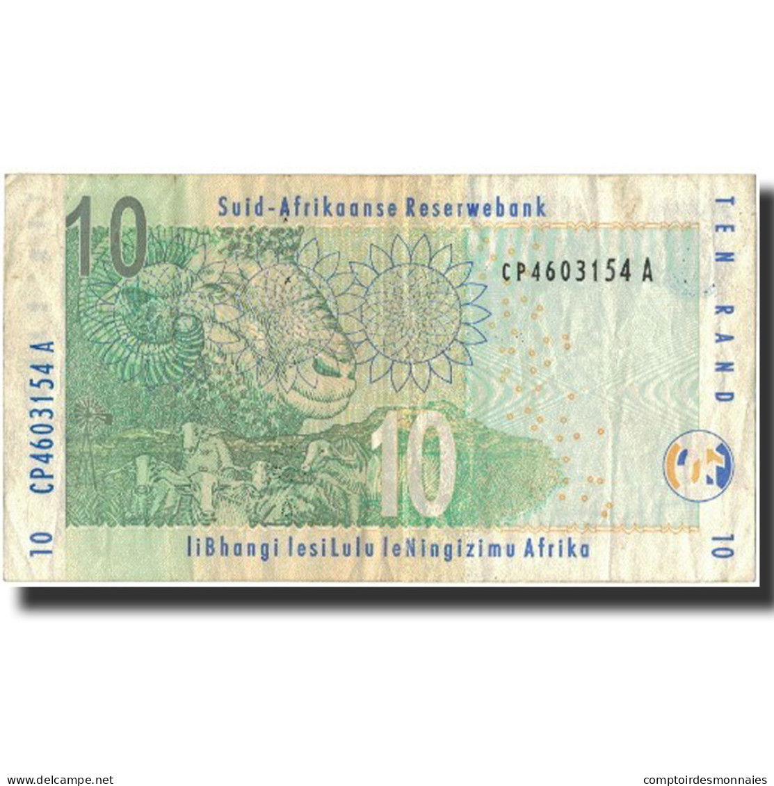 Billet, Afrique Du Sud, 10 Rand, 1999, 1999, KM:123b, TB - Afrique Du Sud