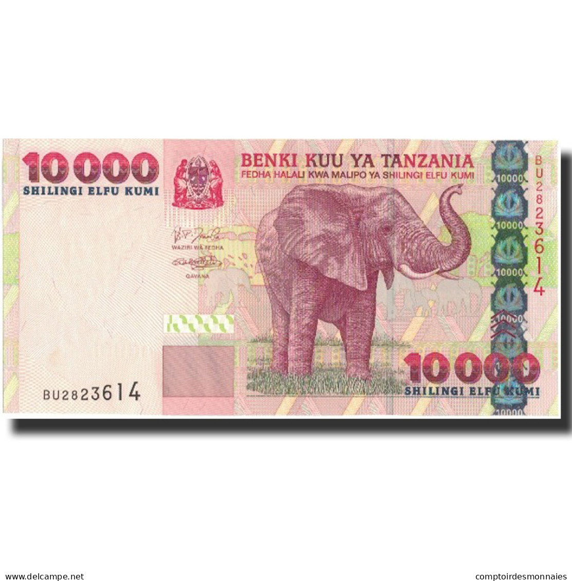 Billet, Tanzania, 10,000 Shilingi, Undated (2003), KM:39, SPL - Tanzanie