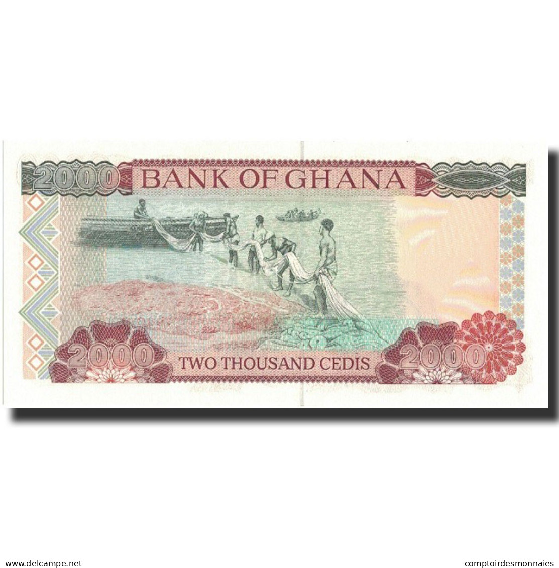 Billet, Ghana, 2000 Cedis, 1995, 1995-01-06, KM:30b, NEUF - Ghana