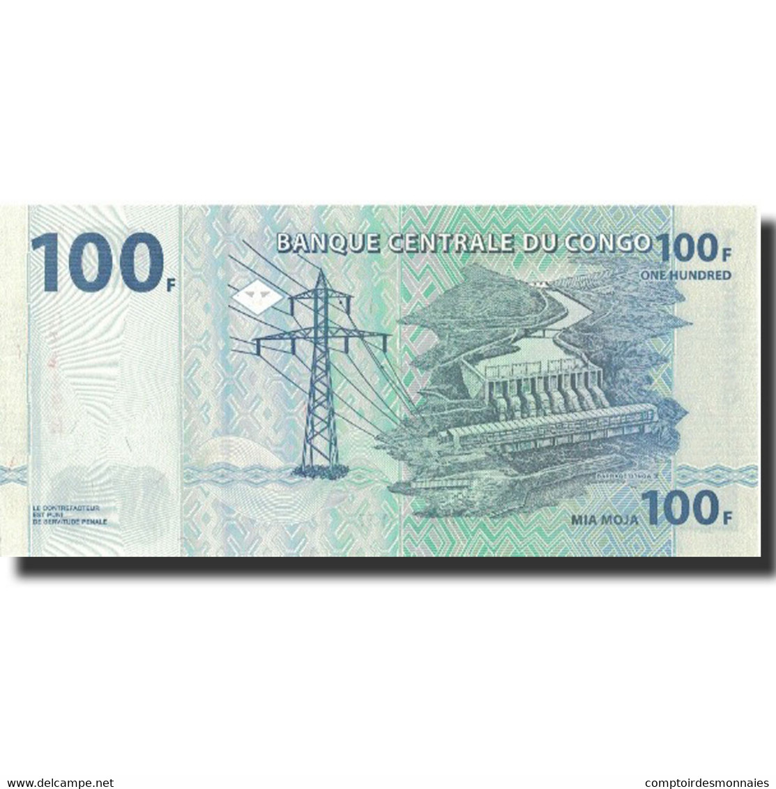 Billet, Congo Democratic Republic, 100 Francs, 2007, 2007-07-31, KM:98a, SPL+ - Democratic Republic Of The Congo & Zaire