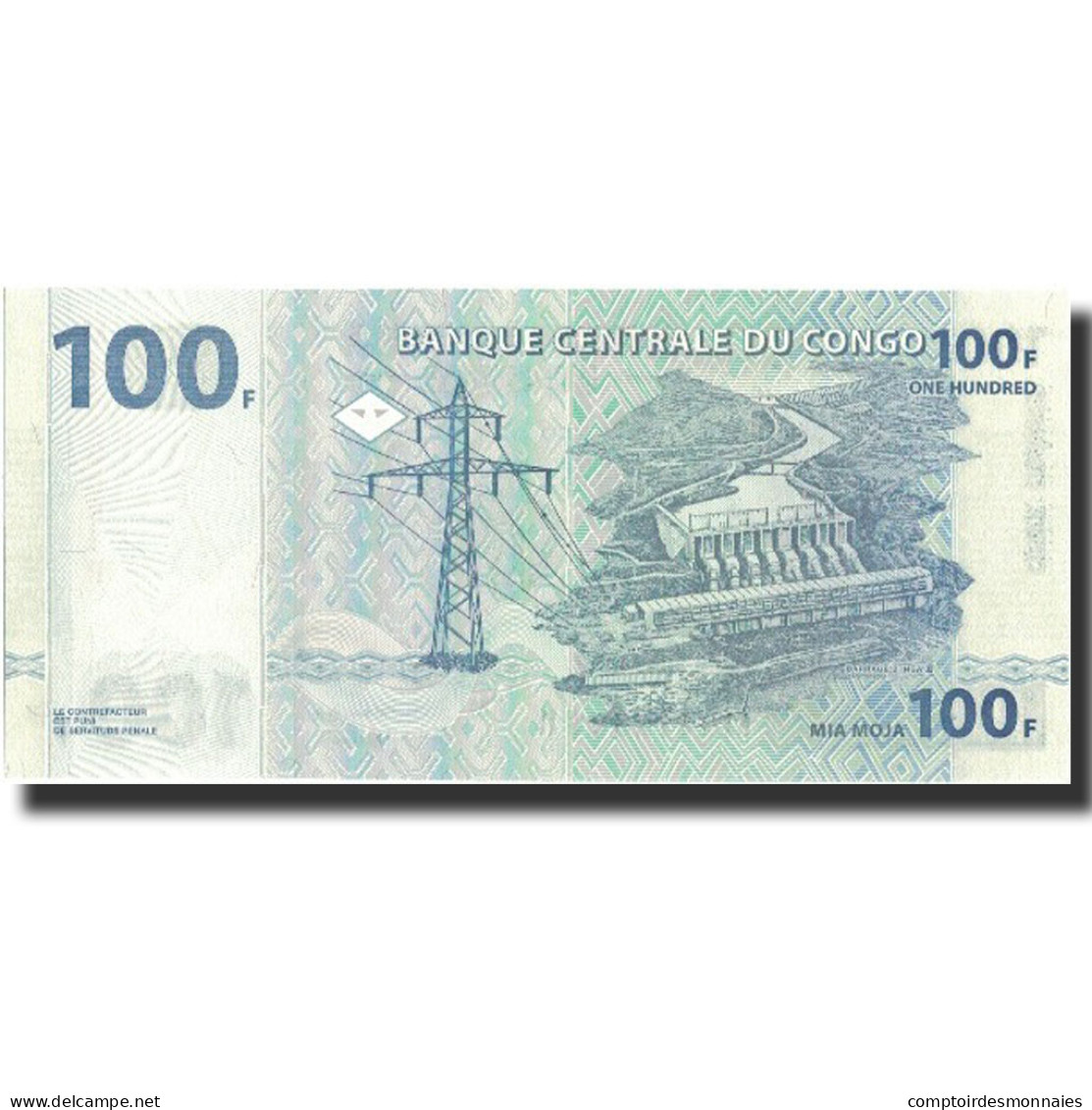 Billet, Congo Democratic Republic, 100 Francs, 2000, 2000-01-04, KM:92a, NEUF - République Démocratique Du Congo & Zaïre