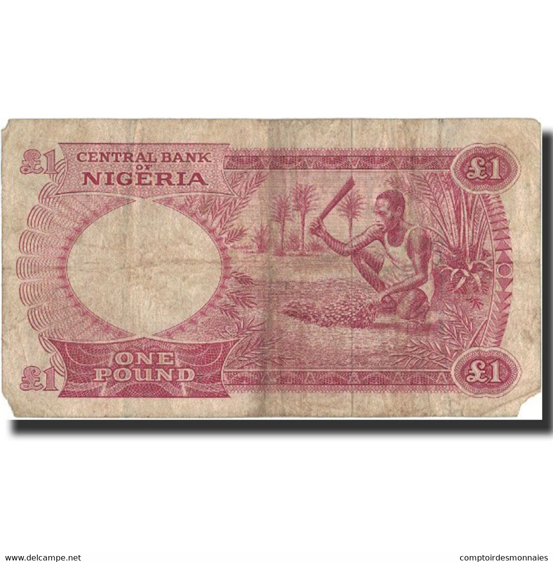 Billet, Nigéria, 1 Pound, Undated (1967), KM:8, B+ - Nigeria