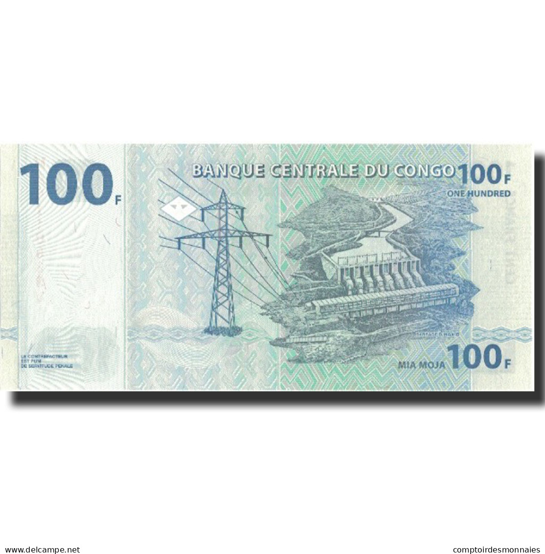 Billet, Congo Democratic Republic, 100 Francs, 2007, 31.07.2007, KM:98a, SPL+ - République Démocratique Du Congo & Zaïre