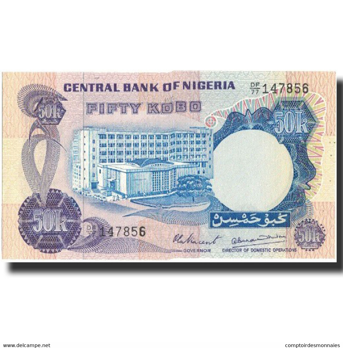 Billet, Nigéria, 50 Kobo, Undated (1973-78), KM:14d, NEUF - Nigeria