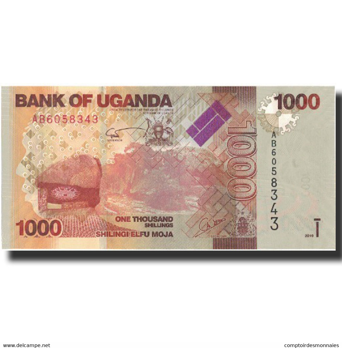 Billet, Uganda, 1000 Shillings, 2010, 2010, KM:49, NEUF - Ouganda