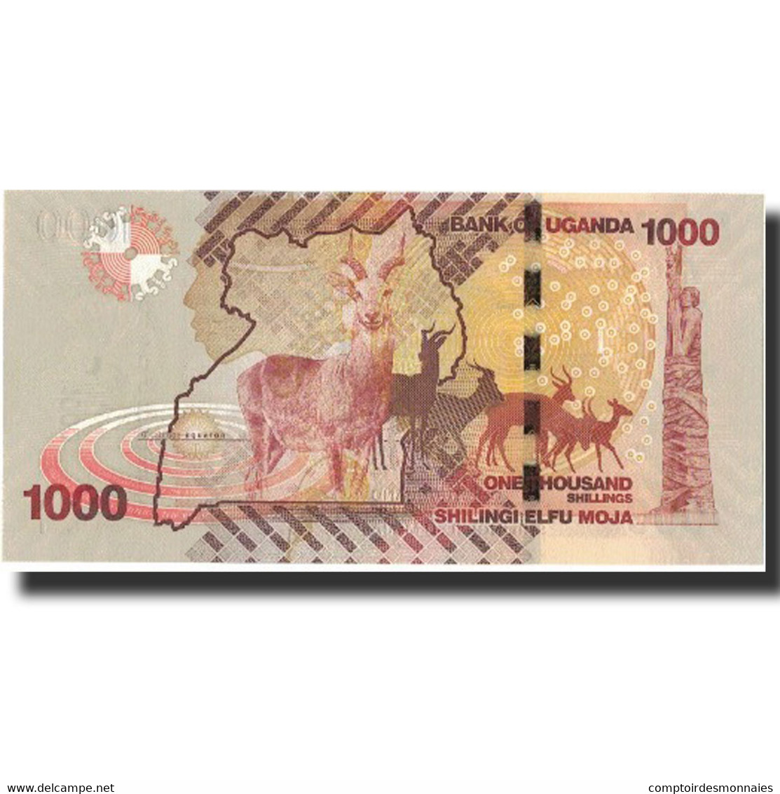 Billet, Uganda, 1000 Shillings, 2010, 2010, KM:49, NEUF - Uganda