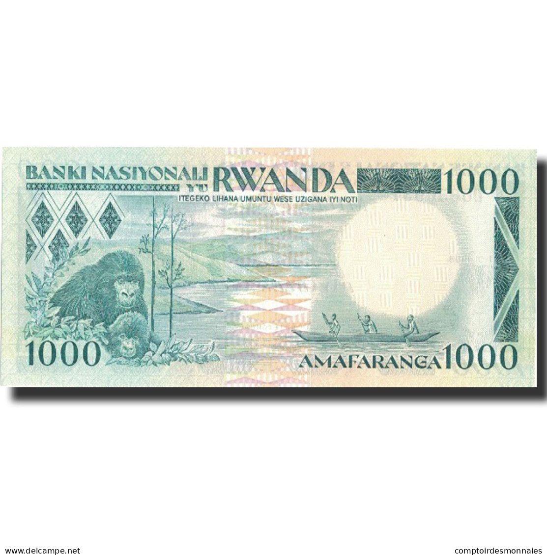 Billet, Rwanda, 1000 Francs, 1988, 1988-01-01, KM:21a, NEUF - Rwanda