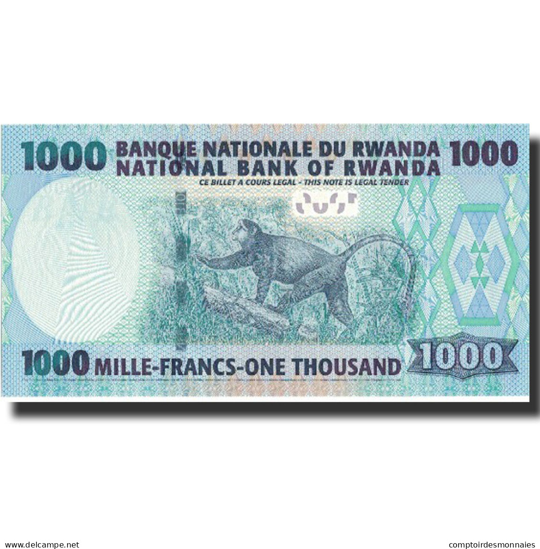 Billet, Rwanda, 1000 Francs, 2004, 2004-07-01, KM:31a, NEUF - Rwanda