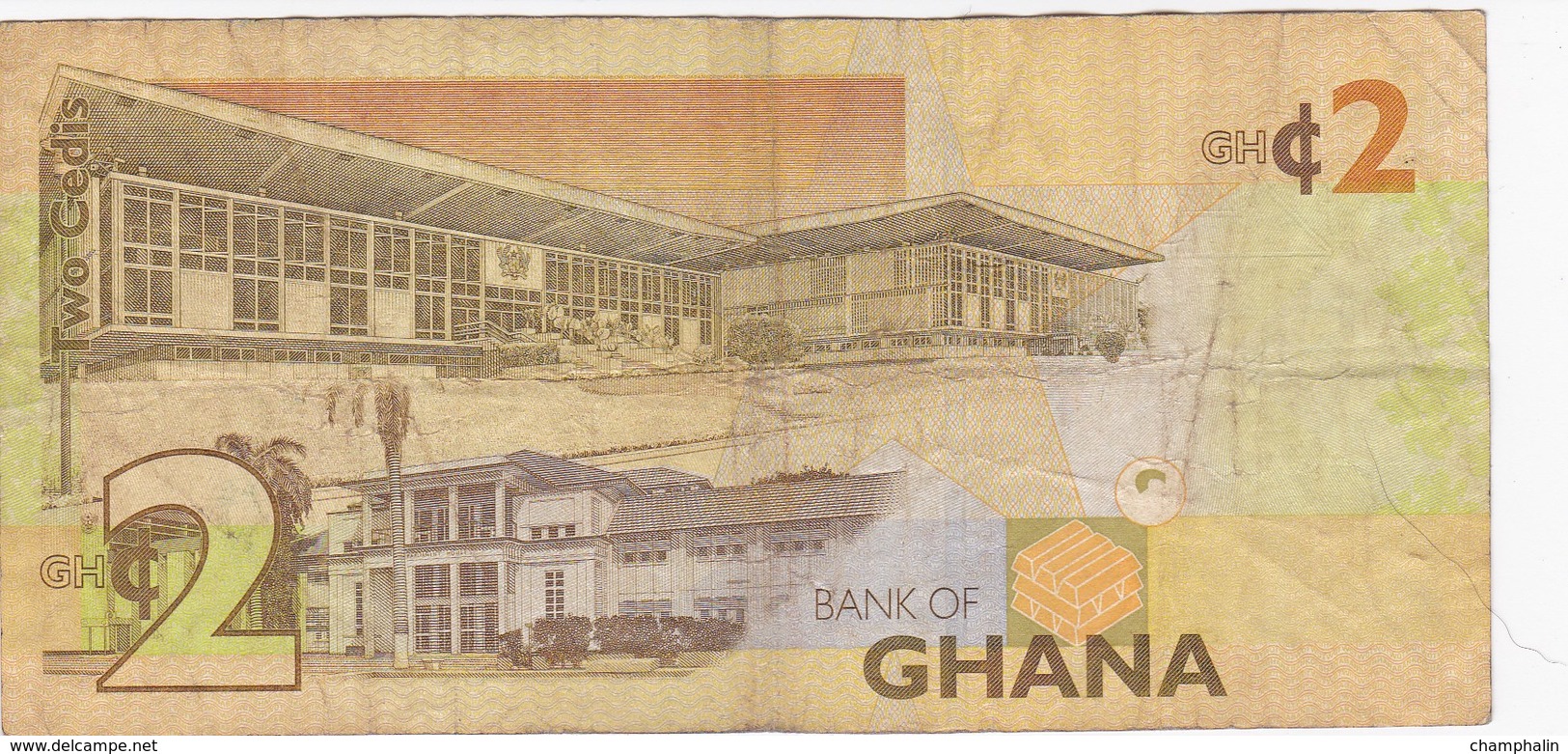 Ghana - Billet De 2 Cedis - Dr. Kwame Nkrumah - 6 Mars 2010 - Ghana