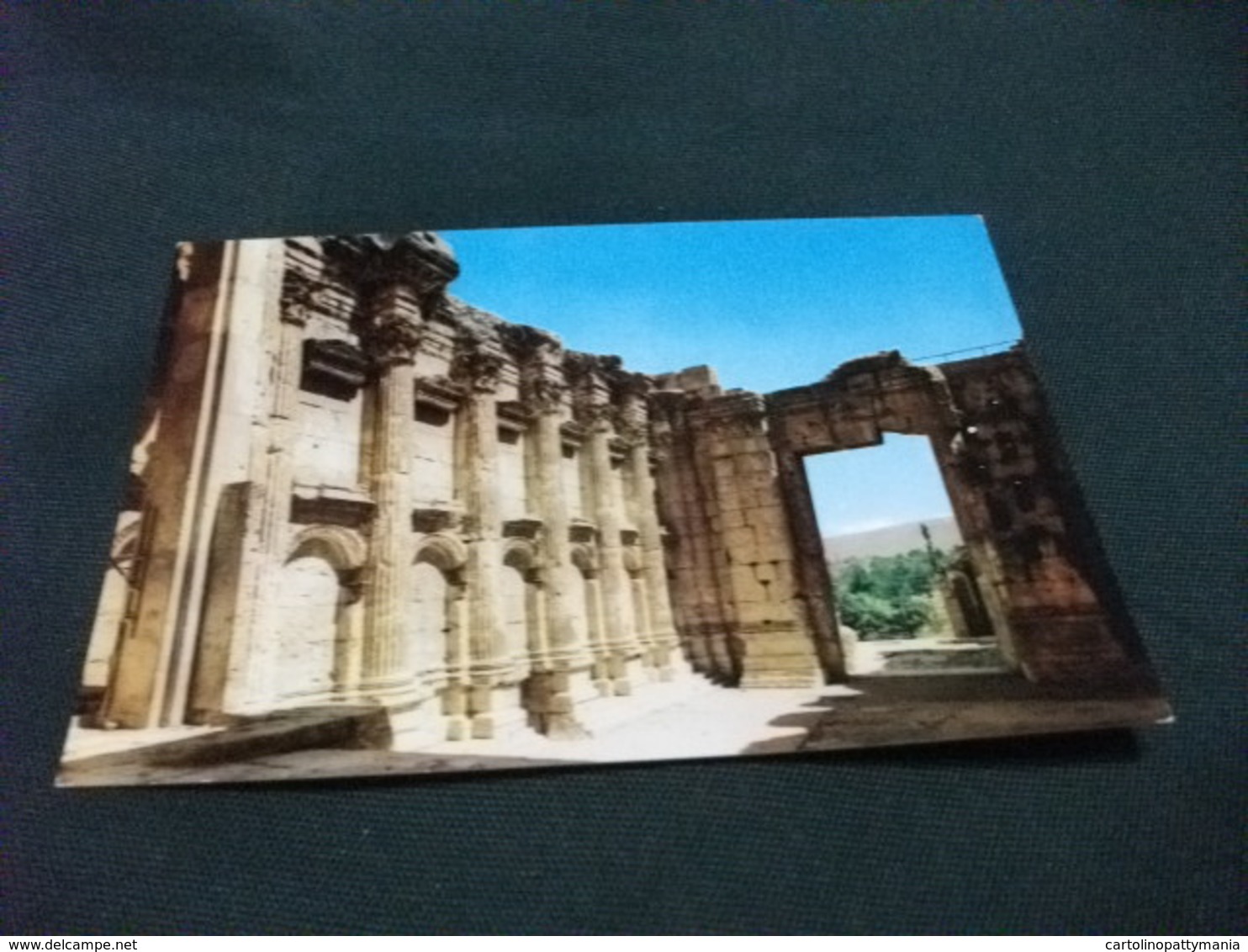 LIBANO LEBANON BAALBECK INTERNO DEL TEMPIO DI BACCO BACCHUS - Libano