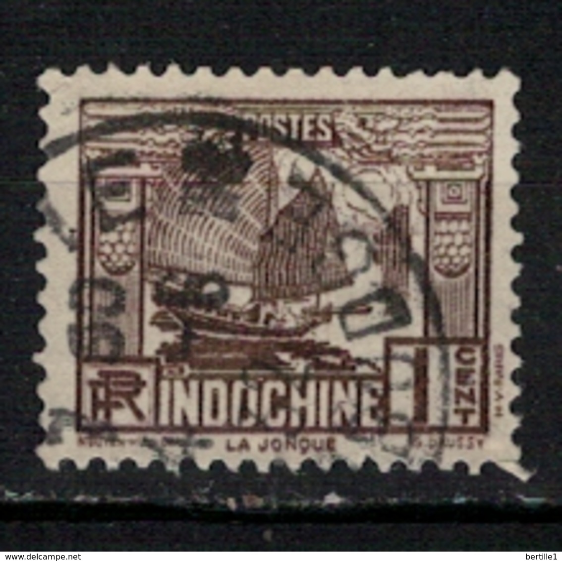 INDOCHINE      N° YVERT  :  155   ( 5 )              OBLITERE       ( S D ) - Used Stamps