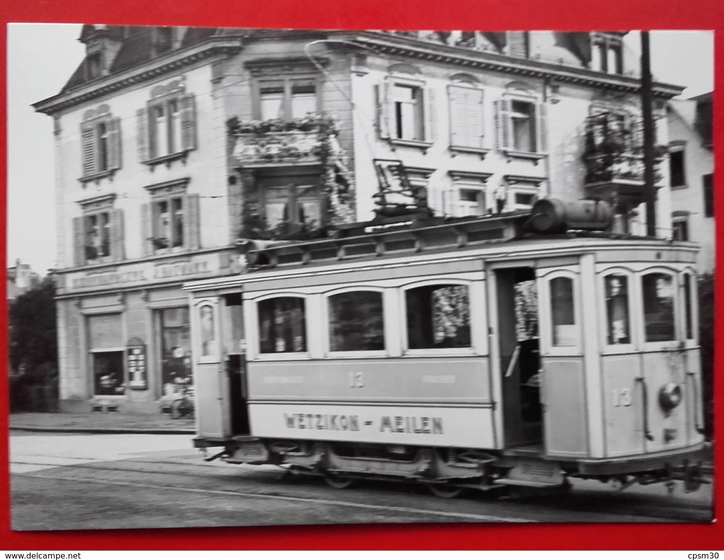 CP Train - Automotrice WMB Ce 2/2 13 (1903) Meilen Bahnhof - Photo Thurnheer N°ZO.5 - Meilen