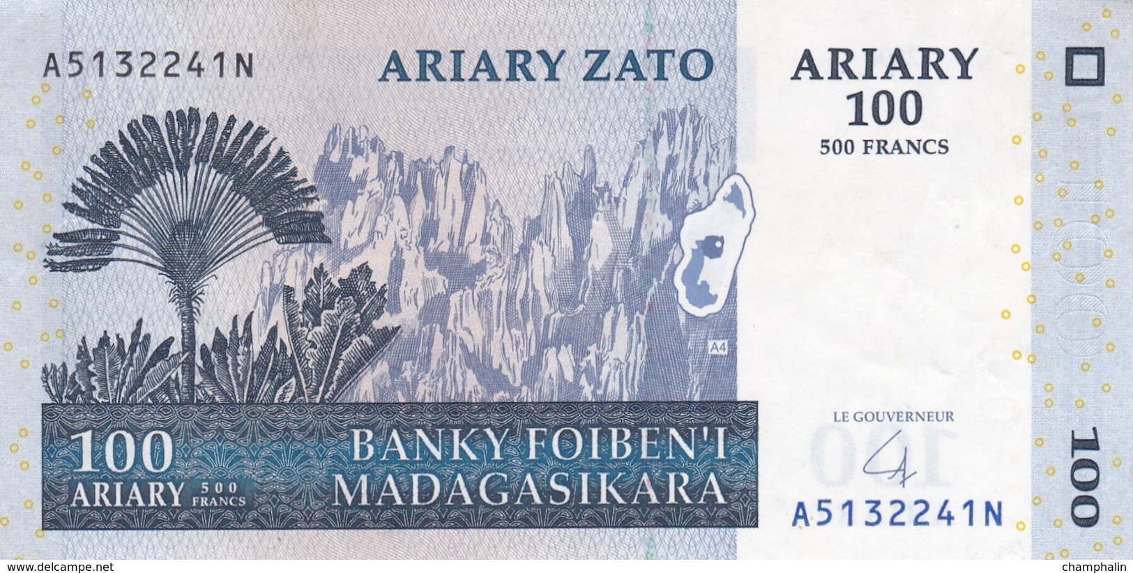 Madagascar - Billet De 100 Ariary - 2004 - Madagascar