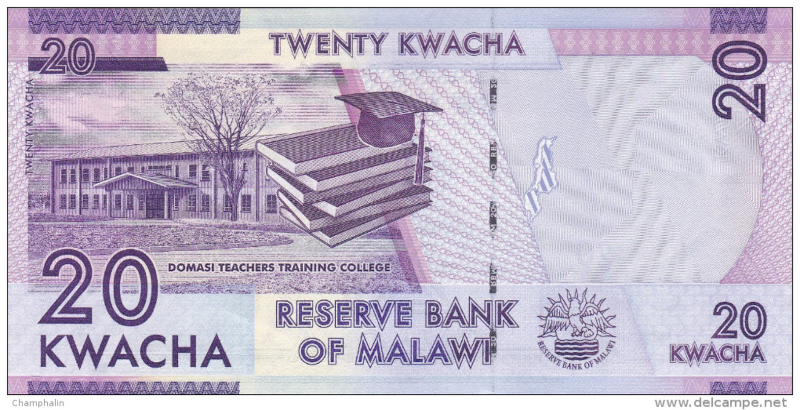 Malawi - Billet De 20 Kwacha - 1er Janvier 2012 - Neuf - Malawi