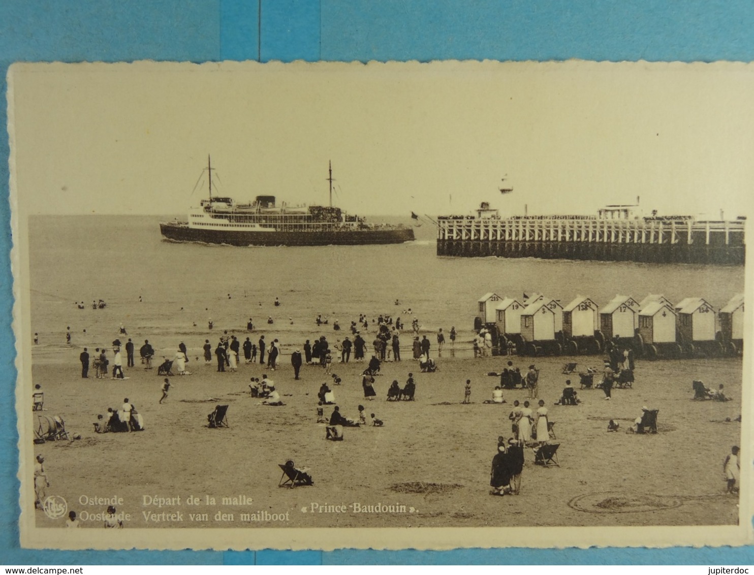 Ostende Départ De La Malle Vertrek Van De Mailboot - Oostende