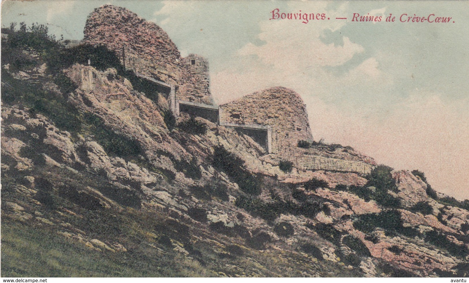 BOUVIGNES / DINANT /  LES RUINES DE CREVECOEUR 1906 - Dinant