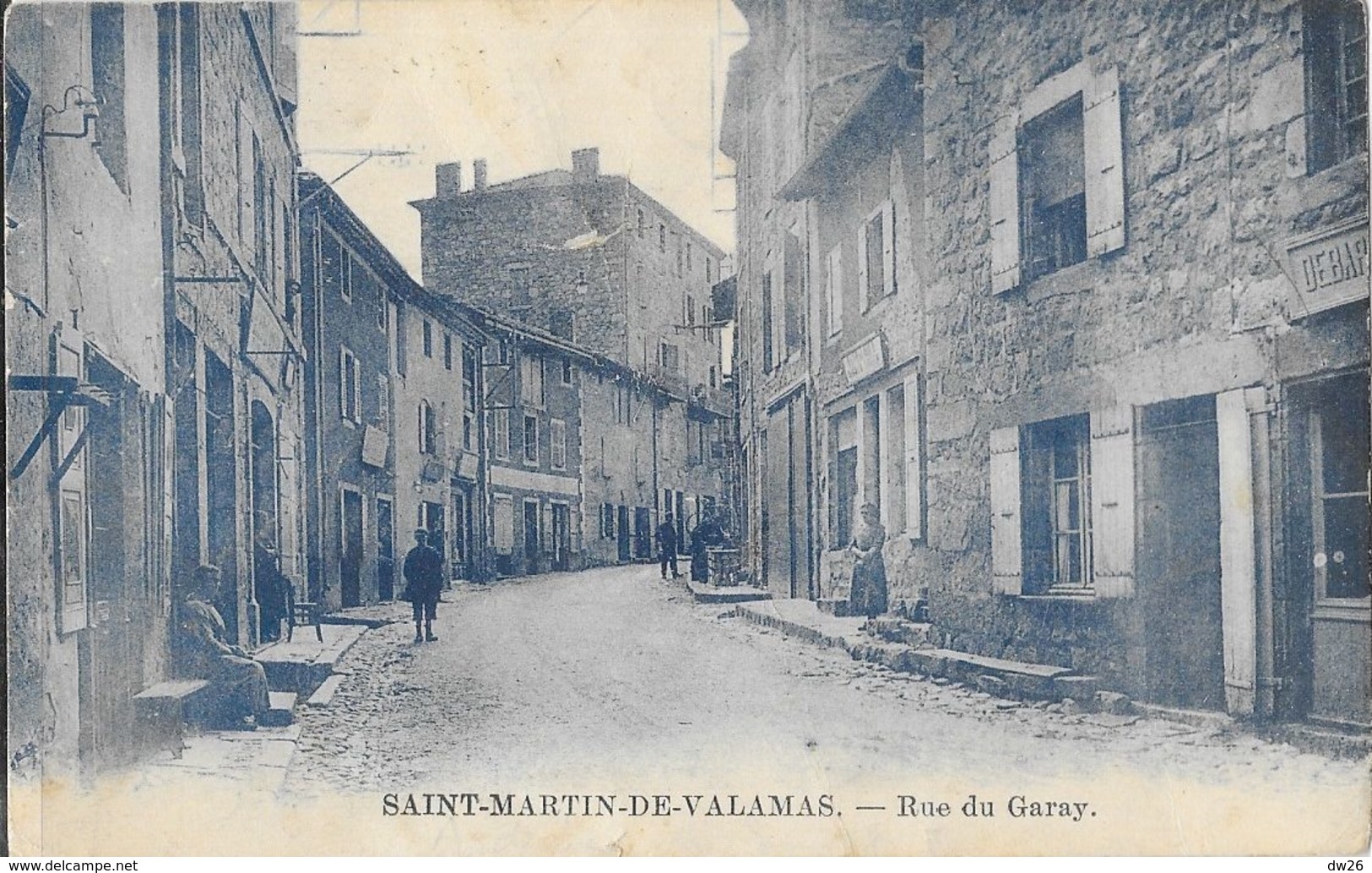 St Saint-Martin-de-Valamas (Ardèche) Rue Du Garay - Carte Cyan - Saint Martin De Valamas