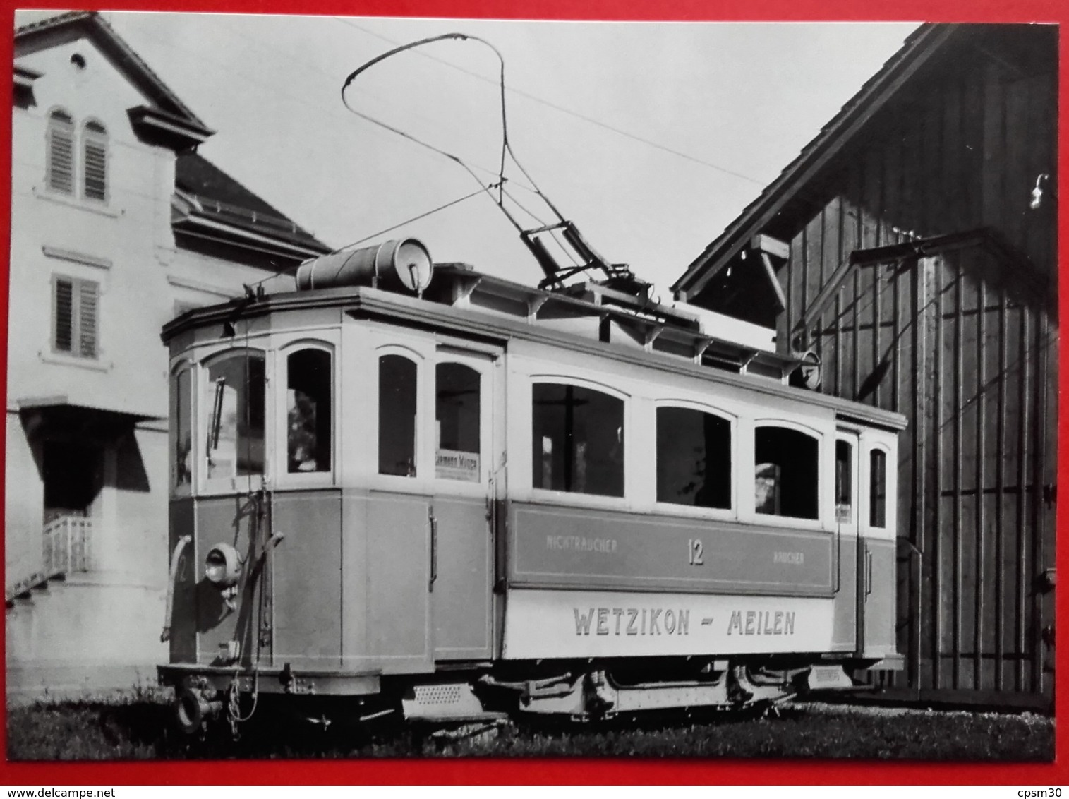 CP Train - Automotrice WMB Ce 2/2 12 (SIG/MFO 1903) Dépot Gruningen - Photo A. Thurnheer N°ZO.1 - Grüningen