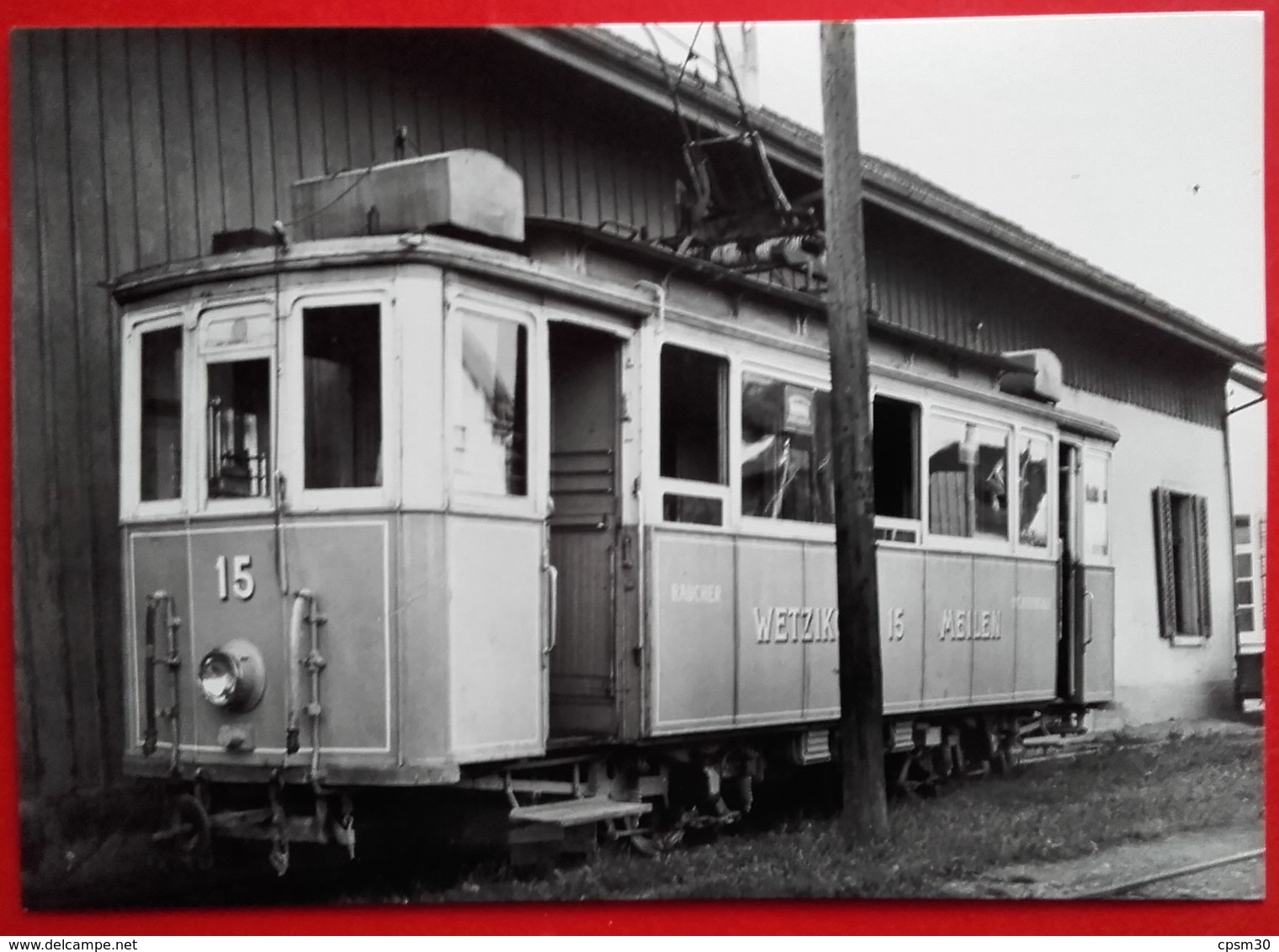 CP Train - Automotrice WMB Ce 2/2 15 (SIG/MFO 1909) Dépot Gruningen - Photo A. Thurnheer N°ZO.2 - Grüningen