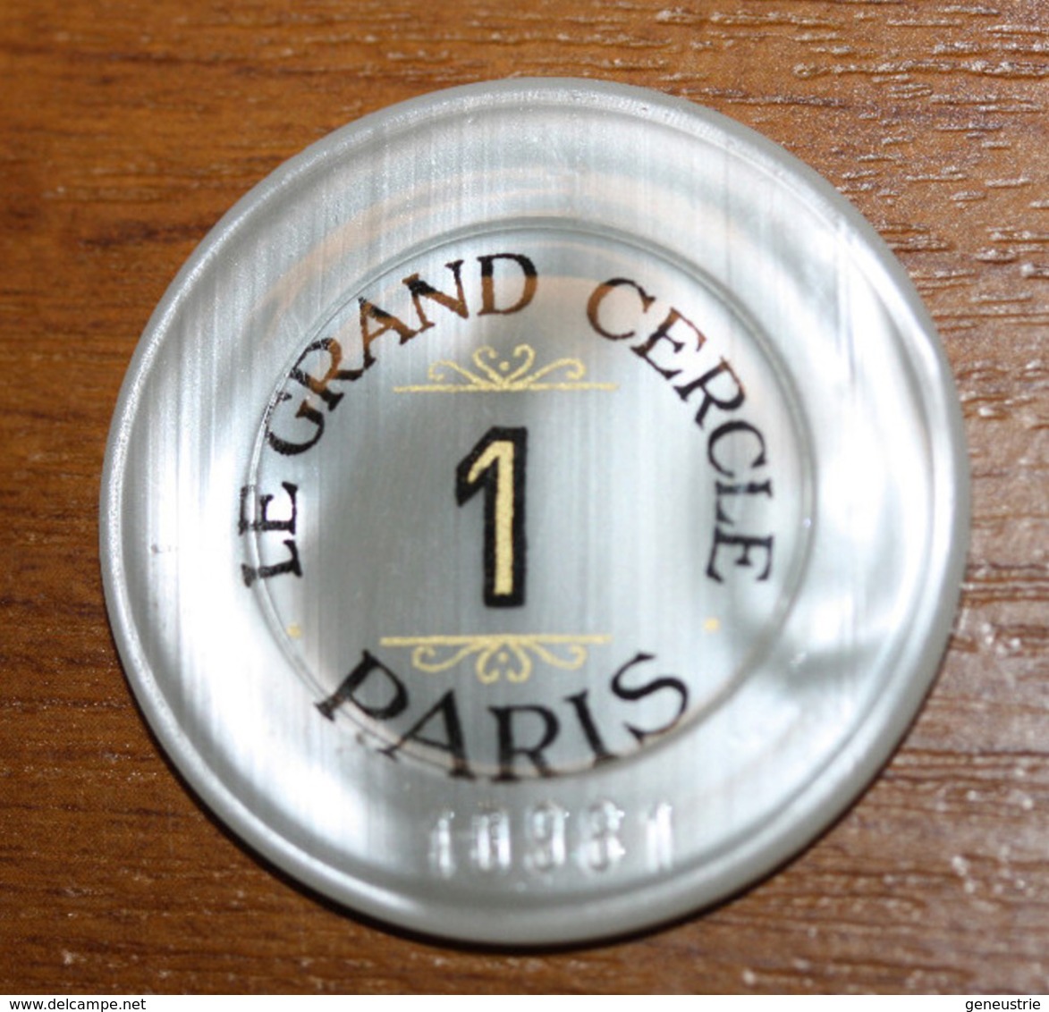 Rare Jeton De 1 Franc "Le Grand Cercle - Paris" Casino Token - Casino