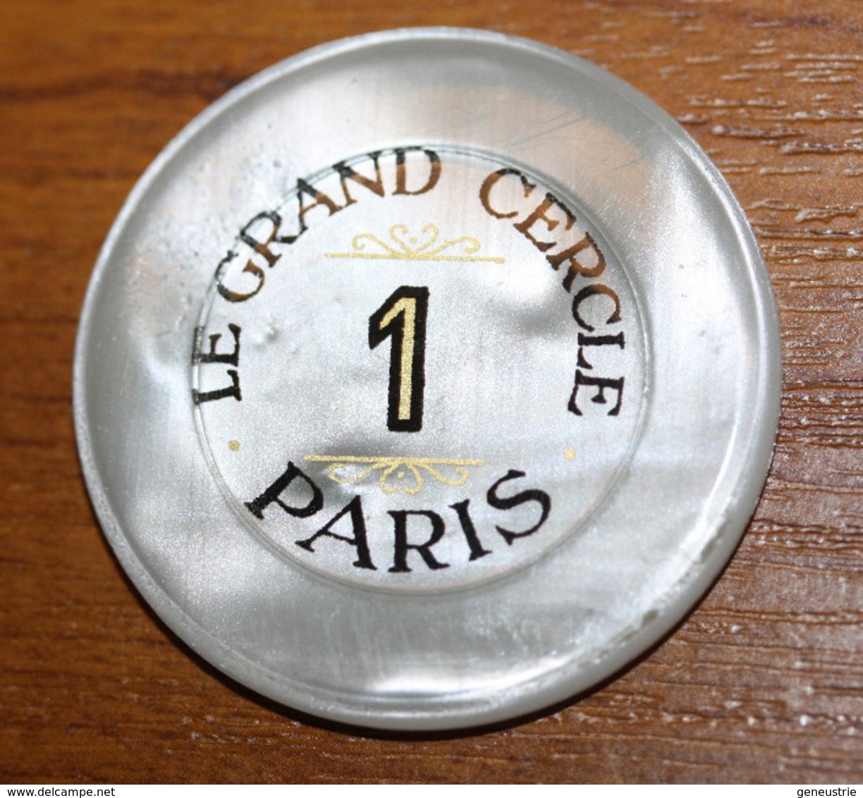 Rare Jeton De 1 Franc "Le Grand Cercle - Paris" Casino Token - Casino