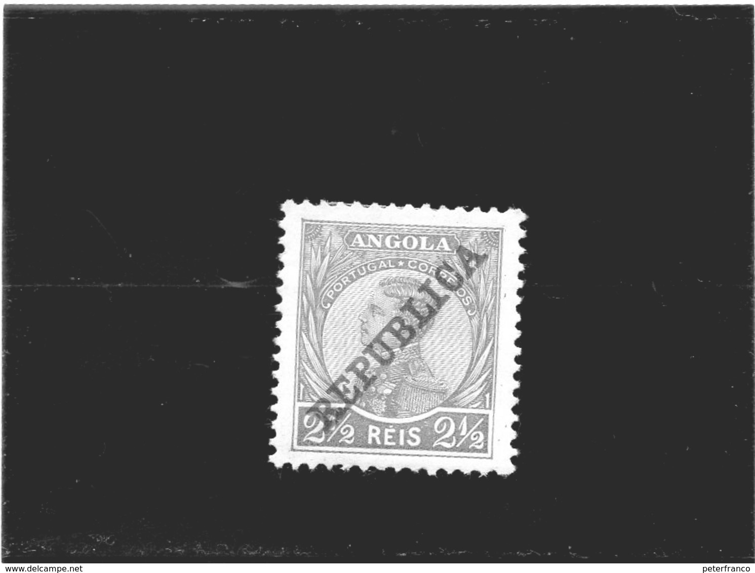 B - 1912 Angola - Re  Manuel II (linguellato)) - Angola