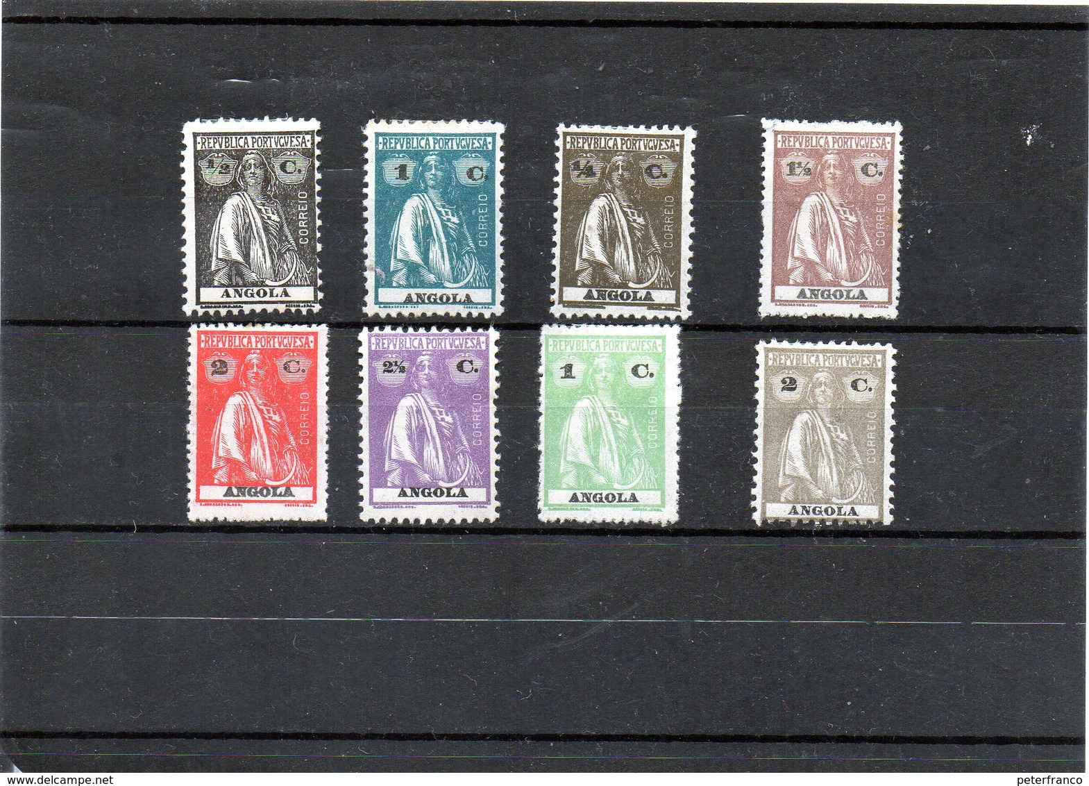 B - 1914/25 Angola - Ceres (linguellati) - Angola