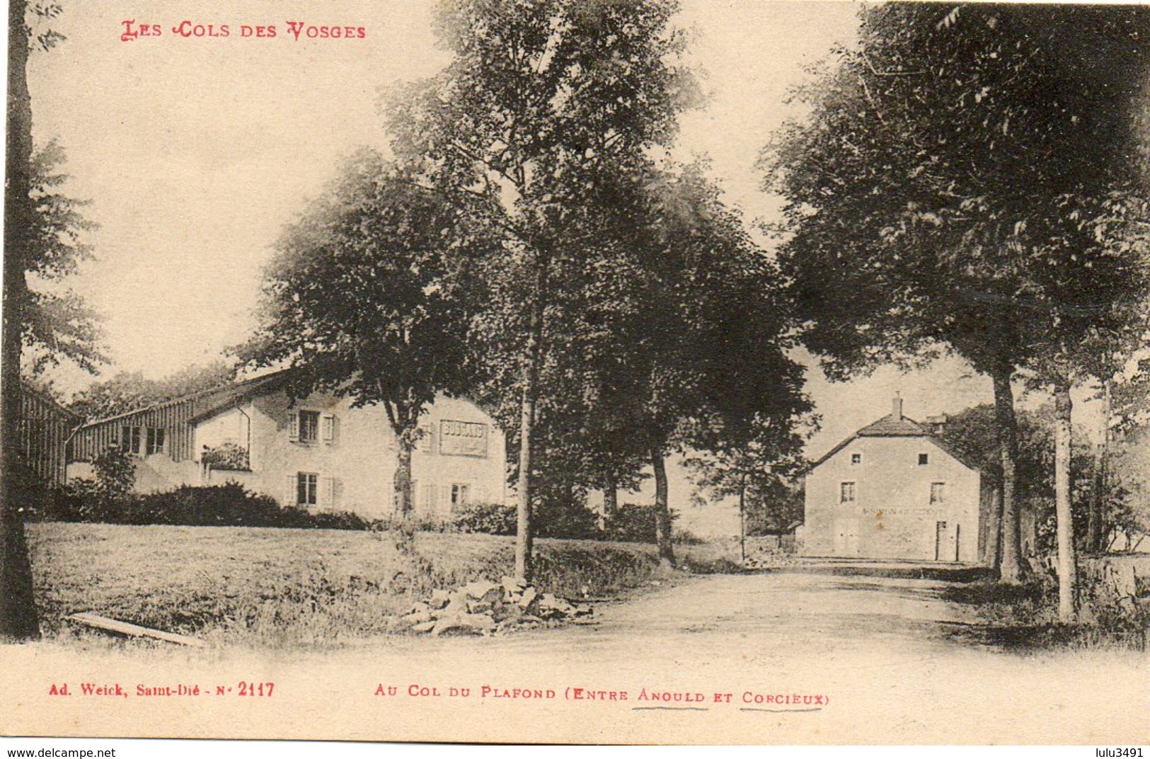 CPA - Environs De ANOULD Et CORCIEUX (88) - La Ferme-Auberge Du COL Du PLAFOND Au Début Du Siècle - Anould