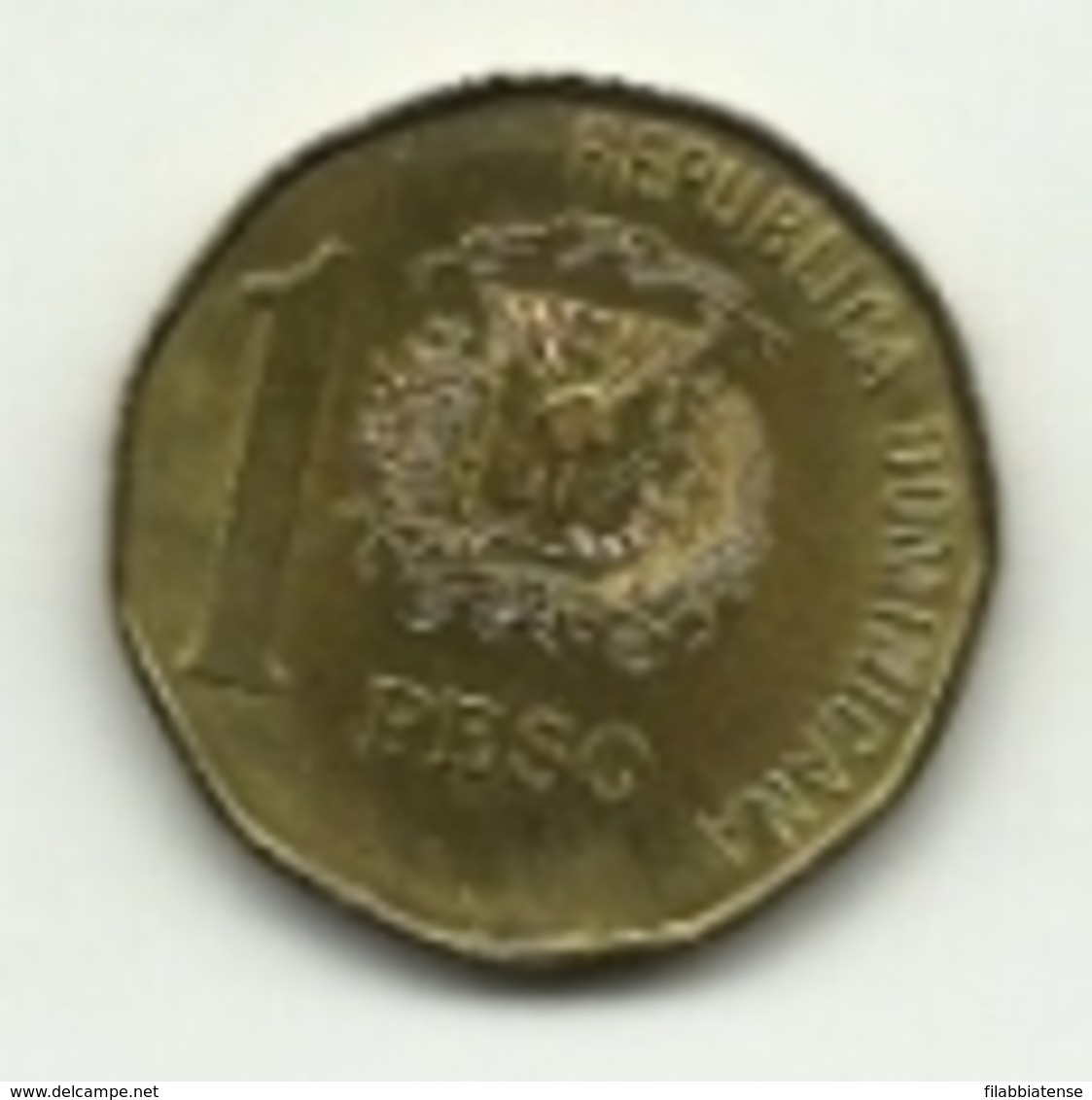 1991 - Dominicana 1 Peso, - Dominicaanse Republiek