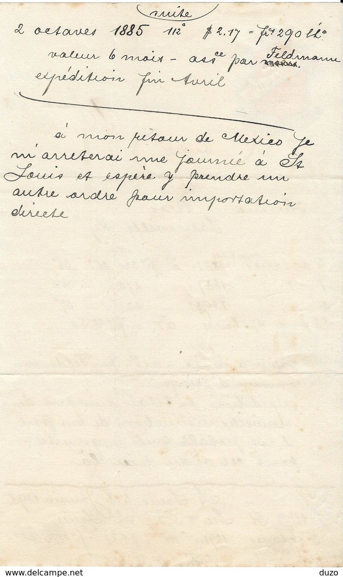 Etats Unis. Kentucky - Louisville -  Entête Du 7 Janvier 1898 - European Hotel - Seelbach's . - Other & Unclassified