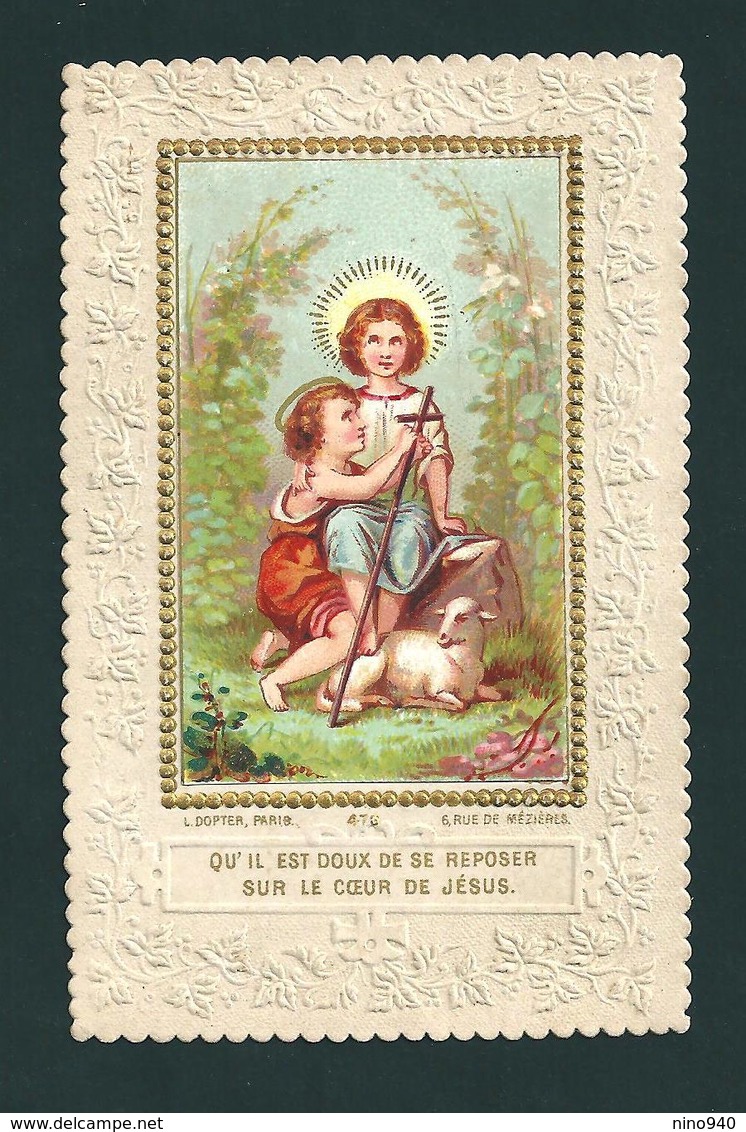 GESU' BAMBINO E S. GIOVANNINO - Mm. 64 X 100 - E - PR - Ed. L. Dopter, Nr. 472, Paris - Religion & Esotérisme