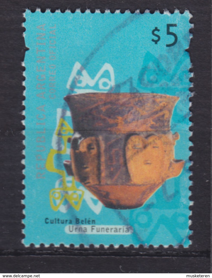 Argentina 2000 Mi. 2598 I    5 $ Urne Type I (Ohne Akzent über Republica) - Used Stamps