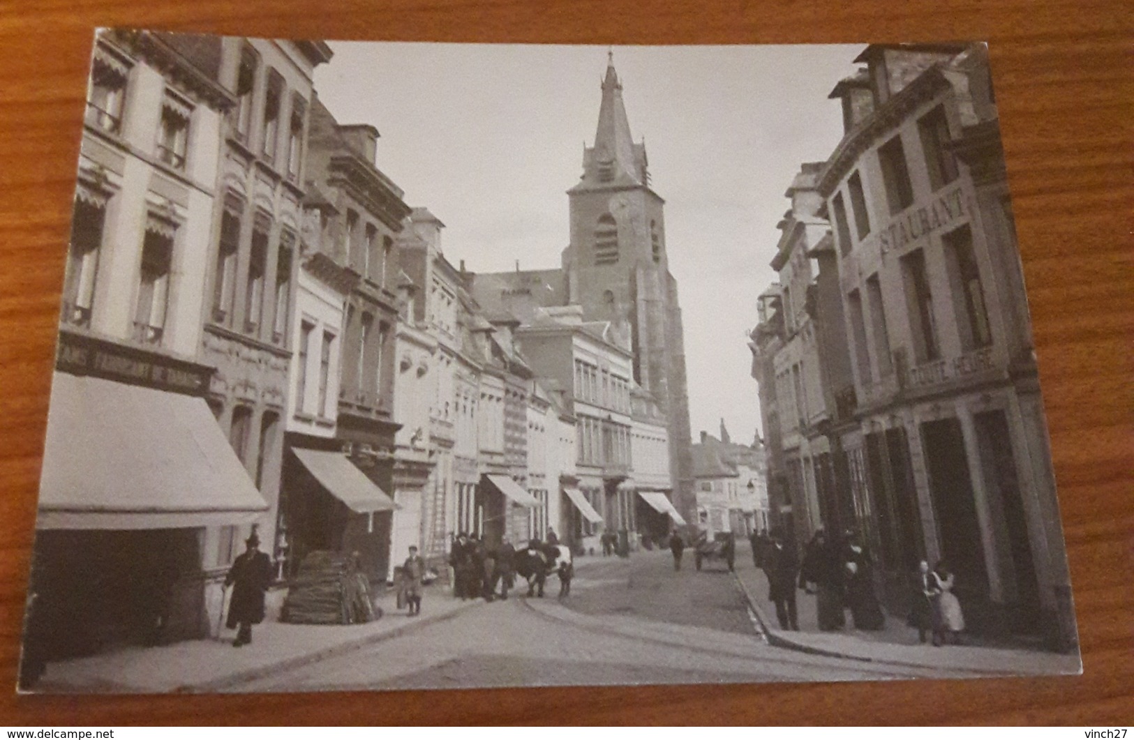 Mons église Saint Nicolas Vue De La Rue Du Hautbois Re édition Jottrand - Mons