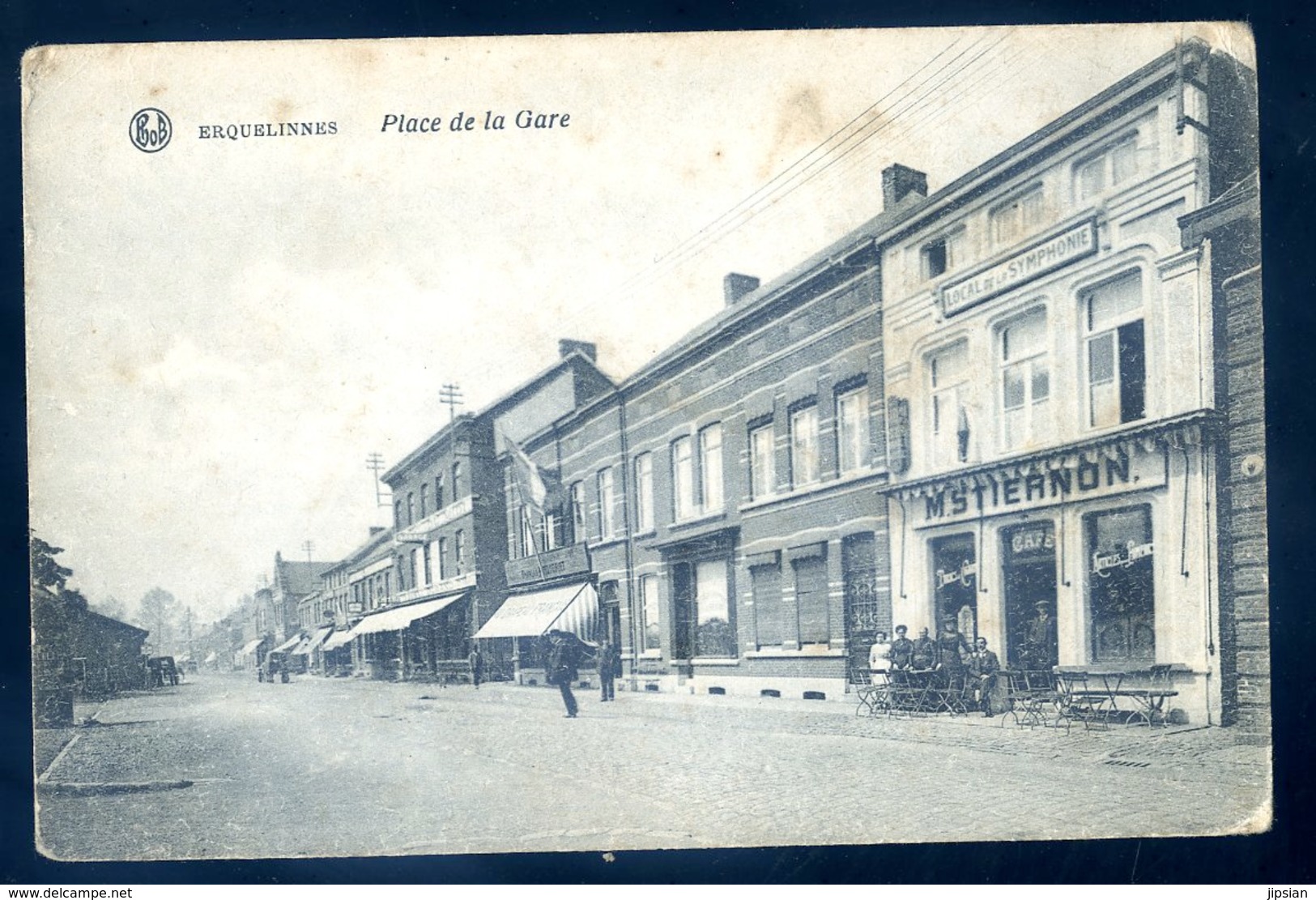 Cpa De Belgique Erquelinnes Place De La Gare MARS18-03 - Erquelinnes